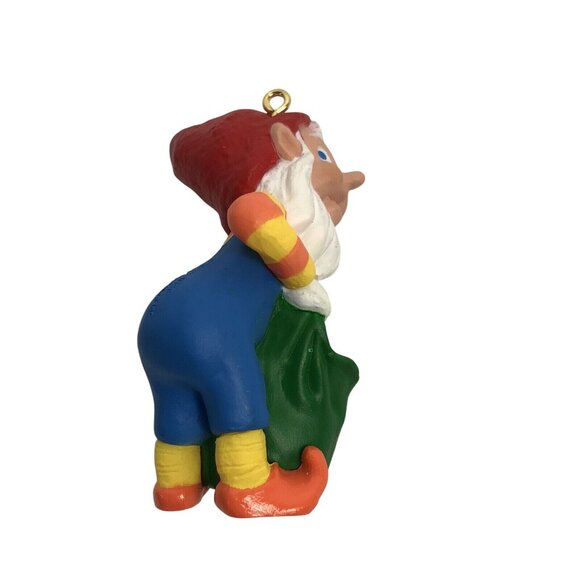 1996 Hallmark Keepsake Ornament Miniature Reindeer Treats Santa Elf Collectors C - Picture 4 of 6